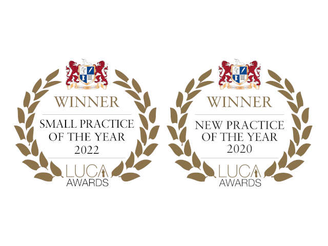 LUCA Award Winner: Small Practice 2022 & New Practice of The Year 2020